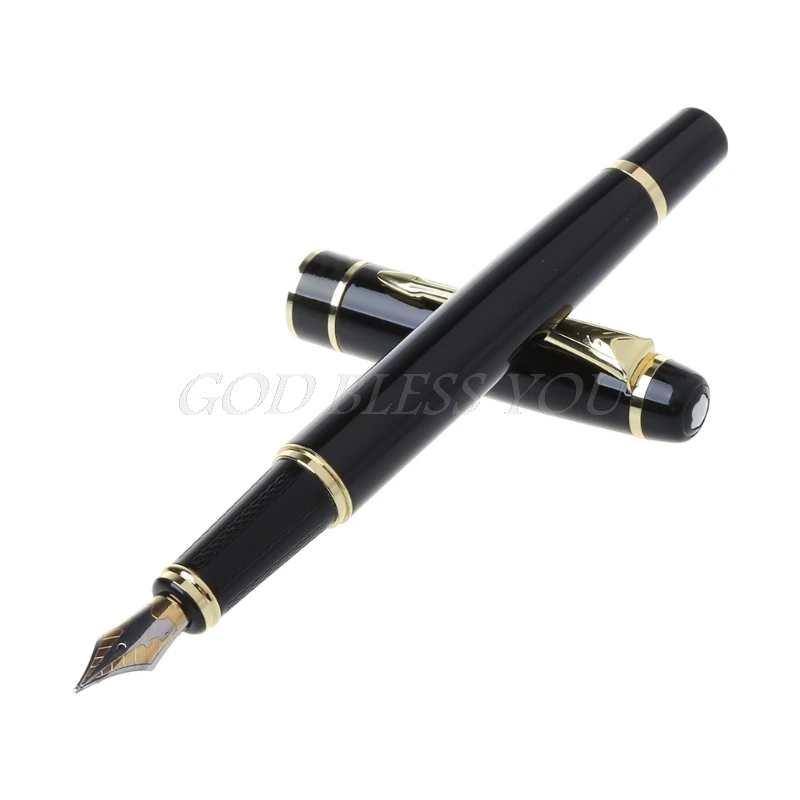 

Hero 1501 Black With Golden Trim Standard F Nib Fountain Pen Gift