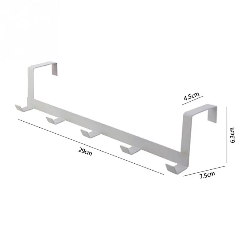 Прочный дверной крючок для гостиной настенная вешалка для шляп прочная Кухня 5 крючков Подшипник черный белый цветной подшипник около 5кг#0227