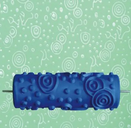 

LIXF 15cm DIY Ripple and Dot Pattern Paint Roller for Wall Decoration
