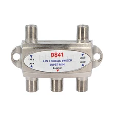 Kebidu 4x1 Diseqc-schalter 4 zu 1 Aus Diseqc-schalter Satellite Signal Antenne flache LNB Schalter Modell DS41 für TV Satellite Empfänger