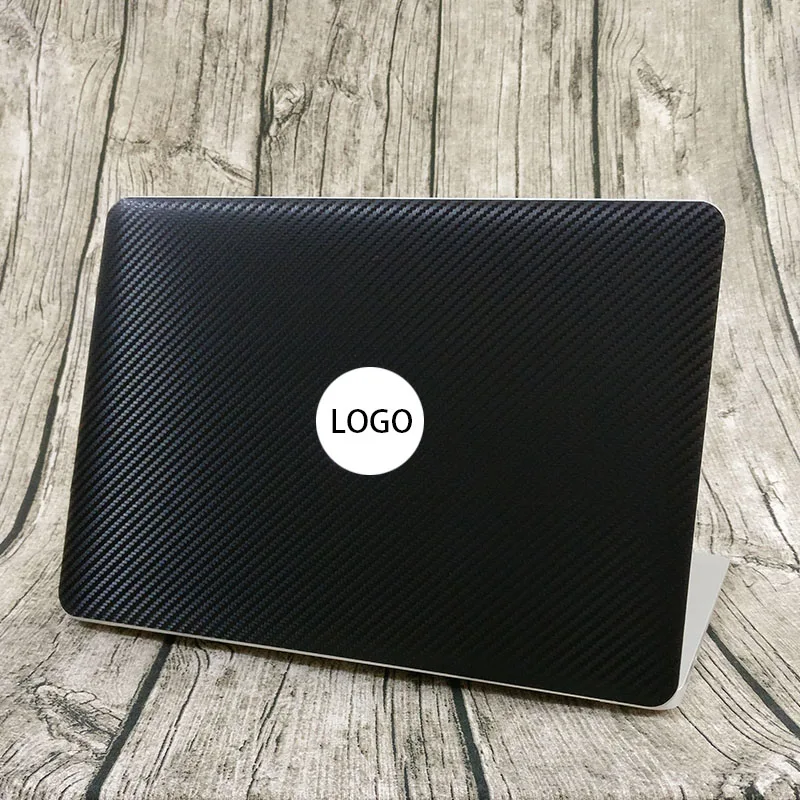 Черная наклейка для ноутбука из углеродного волокна, наклейка на MacBook Pro Air retina 11 12 13 15 дюймов hp Mac Book, полное покрытие для ноутбука