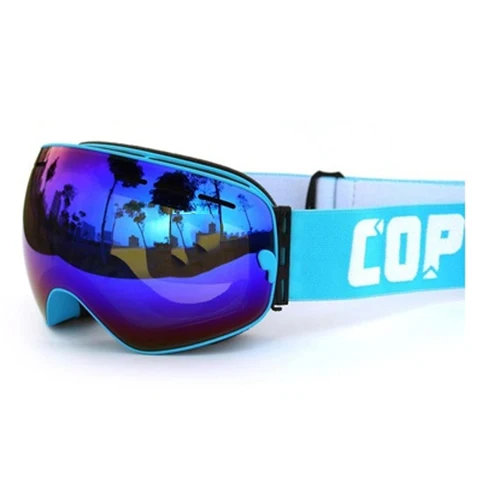 US $24.87 Copozz skiing/snowboard goggles double lens UV anti-fog ski goggles(Lake blue+Blue)