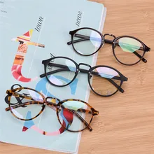 1 шт., мужские и женские металлические очки, оптическая оправа для очков, прозрачные линзы, очки 13,8*4,6 см, черный, белый, кофейный, Леопардовый принт, 5 цветов