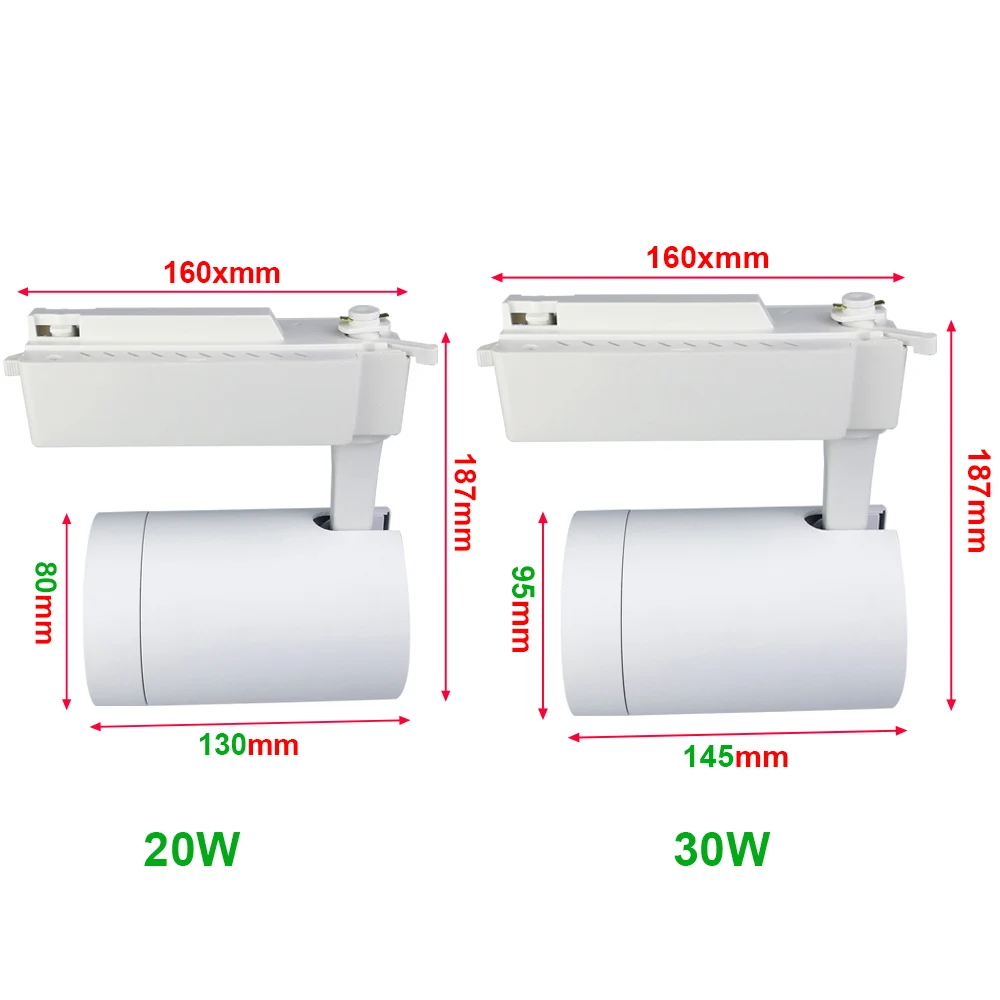 Светодиодный трек Light 20W 30W COB Rail Lamp Spot для магазина одежды Обувной магазин Windows