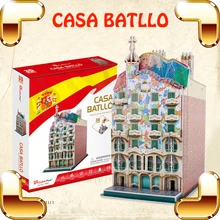 Новое поступление подарок Casa batllo 3D Паззлы Известный Строительство DIY игры украшения Семья ручной развивающие Игрушечные лошадки модель