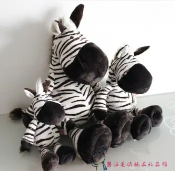 

candice guo! Super cute Plush toy nice stripe Zebra forest friend animal stuffed doll birthday gift 1pc