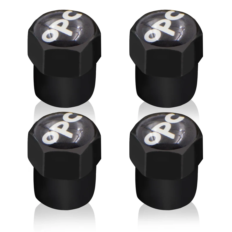 4pcs-Carbon-black-New-Style-Car-Badge-Wheel-Tire-Valve-Cap-Tyre-Dust-Cap-For-OPEL
