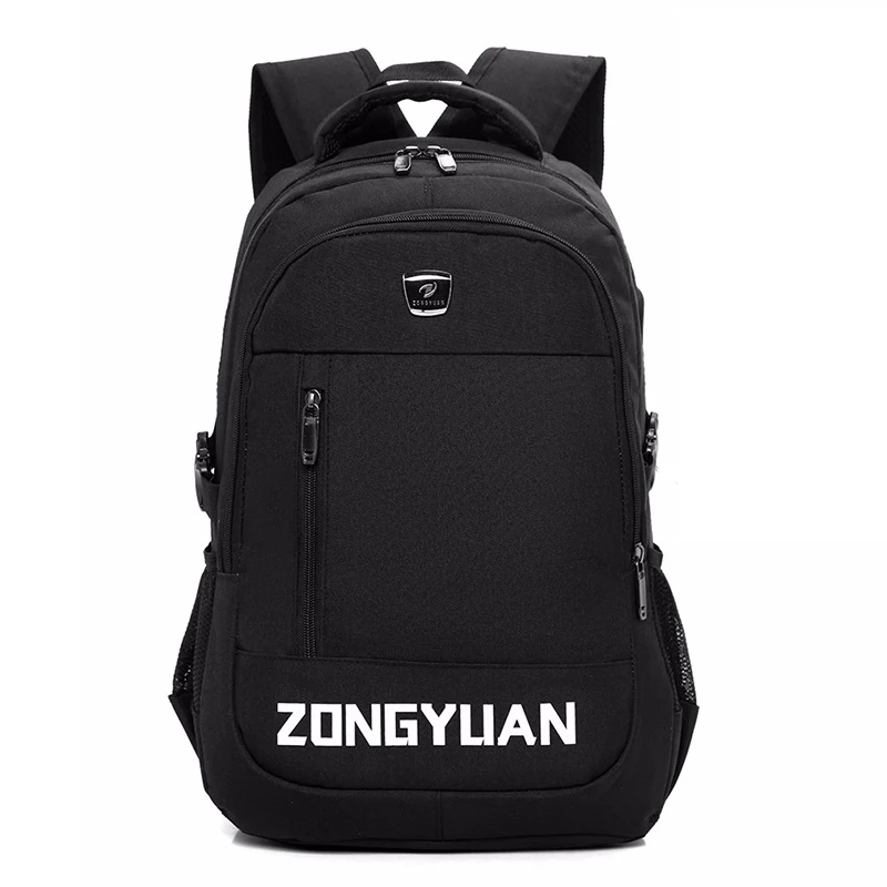 

Large Capacity 15.6inch Laptop Backpack With Computer Interlayer Men's Business Backpacks Nylon With USB Charge Port Back Pack