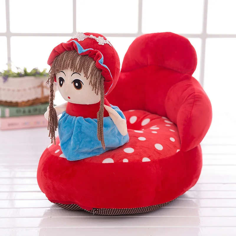 ALWAYSME детские кресла, диван, детская сумка для бобов, детские игрушки без полипропиленового хлопка, материал для наполнения, только чехол - Цвет: Red Girl