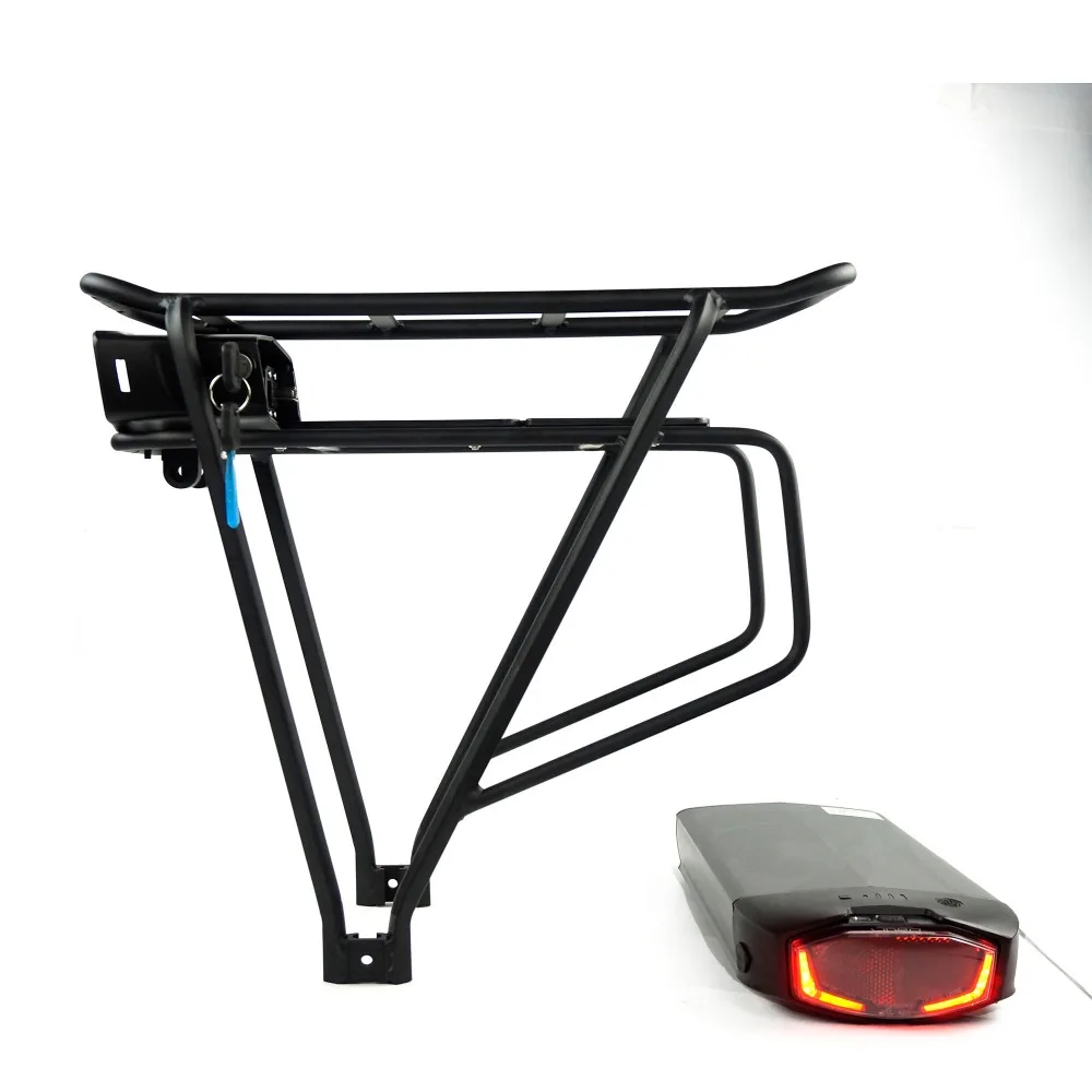 Clearance Okfeet Powerful Bateria 36V 48V 13Ah 16Ah Rear Rack Battery for Bafang  eBike Battery + Double Layer Luggage 1