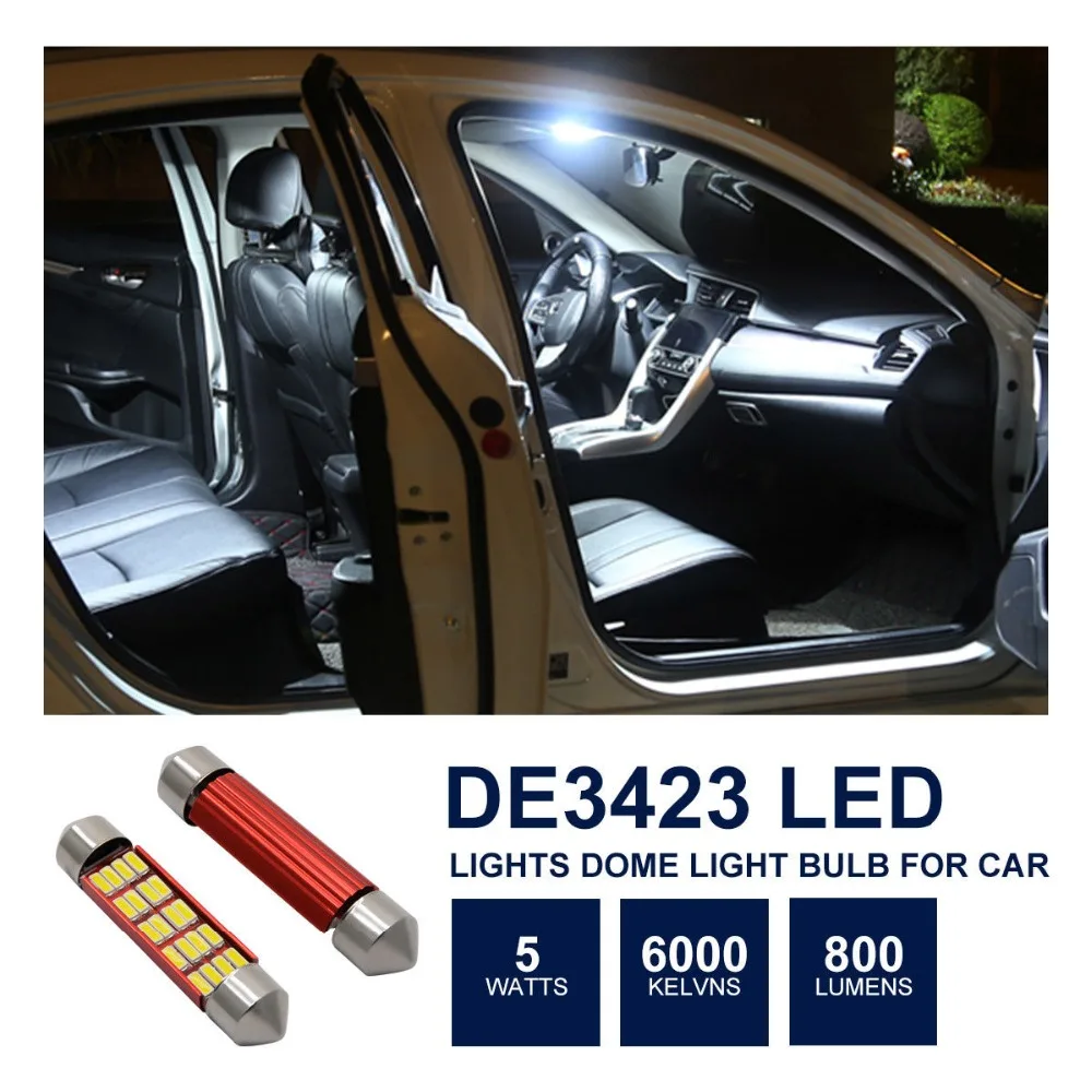 5x12 В лампочка дневного света 20SMD Festoon 41 мм 6000K Xenon White|Лампы для автомобильных фар