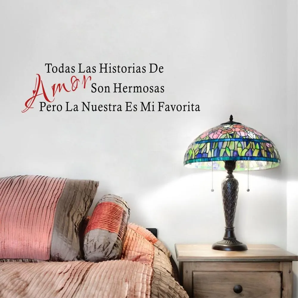 

Creative Spanish Todas Las Trust Thank God Quotes Christian Bless Proverbs Bible Espanol Wall stickers PVC Decals Home Decor