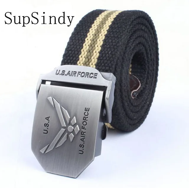Aliexpress.com : Buy SupSindy Men&women Canvas belt US Air Force metal ...