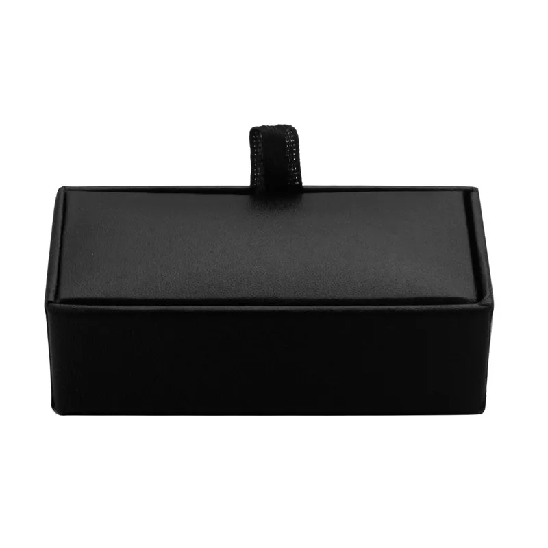 French high end men's Cufflinks box black red Cufflinks Gift Boxin Tie Clips & Cufflinks from