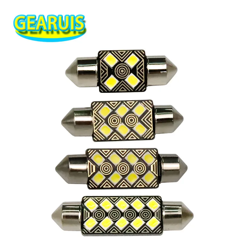 100 шт. Festoon canbus 31 мм 36 39 41 4 6 8 10 smd 2835 led non polor 1 5 Вт Авто купол Интерьер Карта лампы
