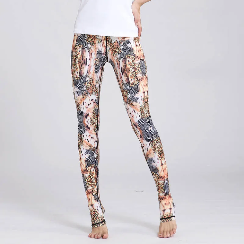 HK79 New Stretch Sexy Leopard Printed Leggings Women Fitness Yoga Clothing Training Gym Leggings Sports Running Yoga Tights Trousers - Цвет: HK79