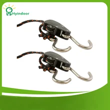 Horticultura 1/4 “Luces Levantadores 1 par Crece La Luz Percha Cuerda Trinquetes de Campana Reflector