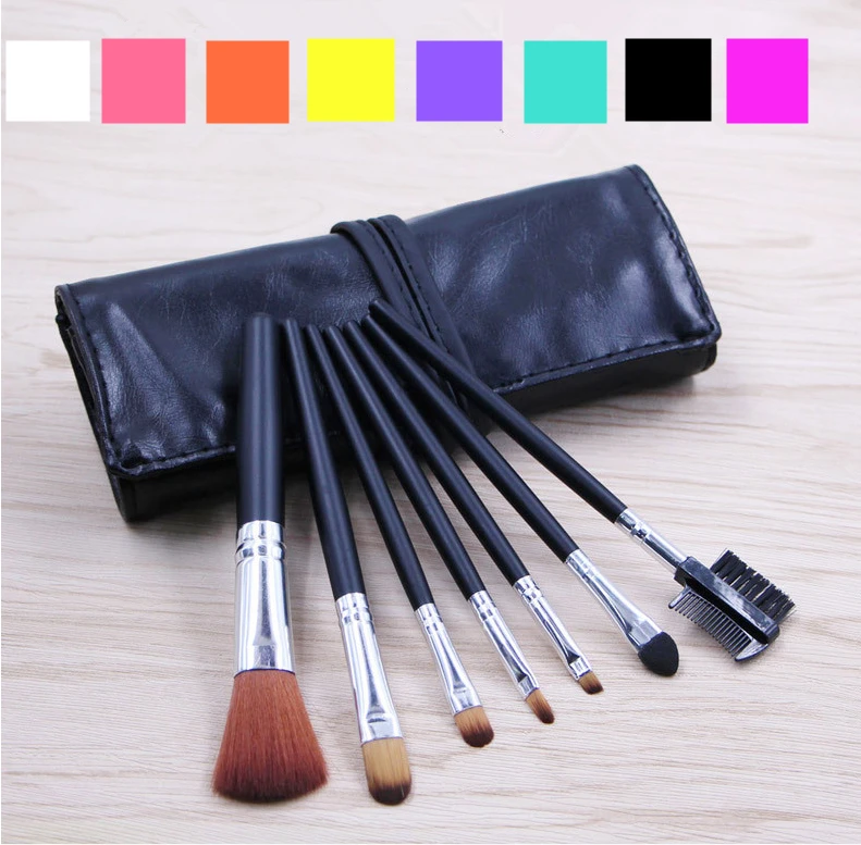 

7pcs/pack Portable Professional Makeup brushes Tool Foundation Eyebrow Eyeliner Blush Soft delicate Powder Cosmetic Concealer