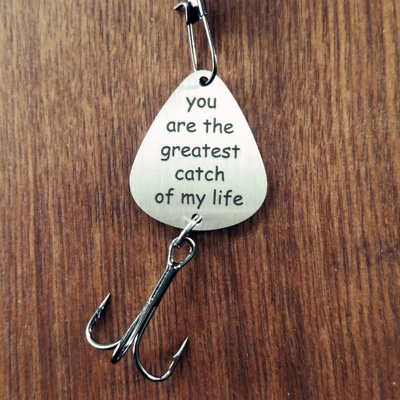Мужская рыболовная приманка You are My Greatest Catch из нержавеющей стали|steel key ring|stainless steel