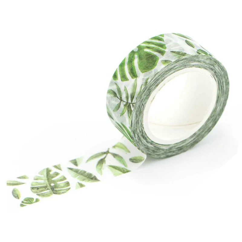 

1.5cm Wide Luxuriant Flowers Washi Tape Adhesive Tape DIY Scrapbooking Sticker Label Masking Tape(Hibiscus)