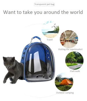 

Cat backpack Panoramic Transparent Space Pet Backpack Dog and Cat Portable Backpack Travel Bag Pet Supplies Pet Carry Bag