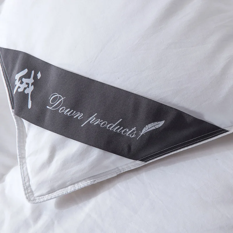 Хлопковое одеяло с наполнителем из гусиного пуха, стеганое одеяло в скандинавском стиле, одеяло с наполнителем для кровати