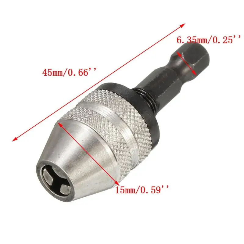Buy 0.3 3.6mm Quick Change Drill Chuck 6.35mm Hex