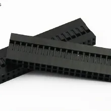 10 шт./лот 40 Pin 2x20 Pin 2,54 мм Двухрядные пластиковые Dupont головки перемычки провода кабель корпус Женский контактный разъем