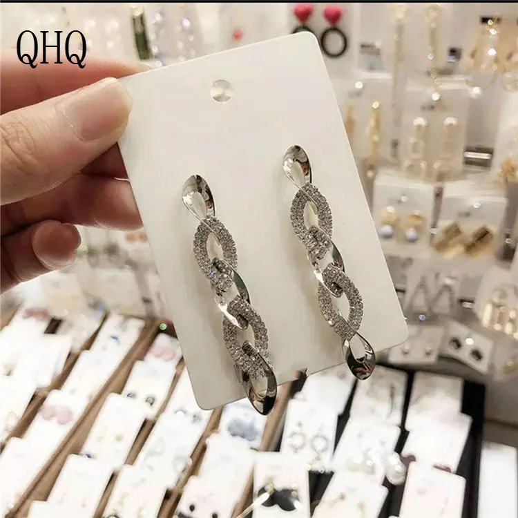 QHQ серьги-гвоздики геометрические золотые brincos серебряные ювелирные изделия