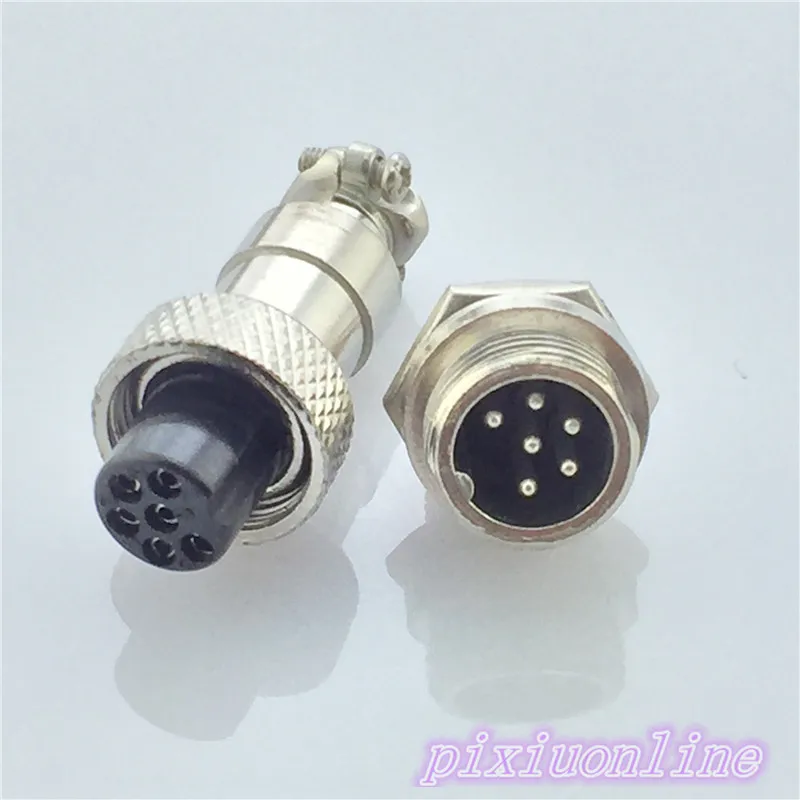 

1pcs GX12 6 Pin Male & Female L92Y Circular Connector Socket Plug 12mm Wire Panel Connector Aviation Plug High Quality On Sale