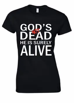 

2019 Fashion Hot sale Adult Christian T Shirts God's not dead Tee shirt