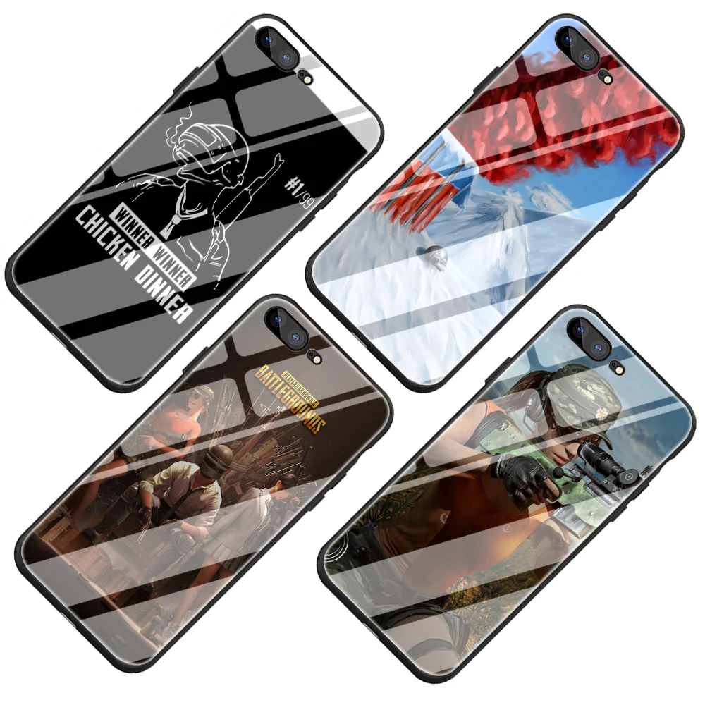 Чехол для телефона из закаленного стекла PUBG для iPhone 5 5S 6 6S Plus 7 8 Plus X XS XR 11 Pro Max