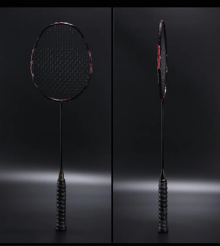 Nuevo especial de la onda de cáñamo flores marco bádminton raquetas de fibra de carbono completa 5U absorción de choque ofensiva solo raquetas Q1254CMB