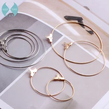 Медные минималистичные diy круглые серьги-гвоздики серьги Уши висячие серьги ручной работы аксессуары материал серьги с кисточками