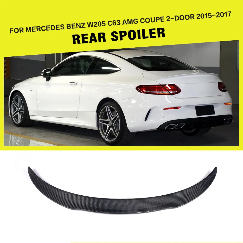 Carbon Fiber Racing Rear Spoiler Wing Lip for Mercedes Benz C Class