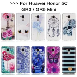 Мягкий чехол TPU для Coque huawei Honor 5C силиконовый чехол задняя крышка etui для huawei Honor 5C GR3 5 C huawei GR5 мини телефон случаях