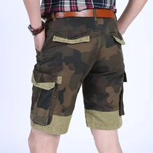 Высококачественная камуфляжная тактические шорты длиной до колен хлопковые охотничьи походные шорты для кемпинга мужские шорты Карго