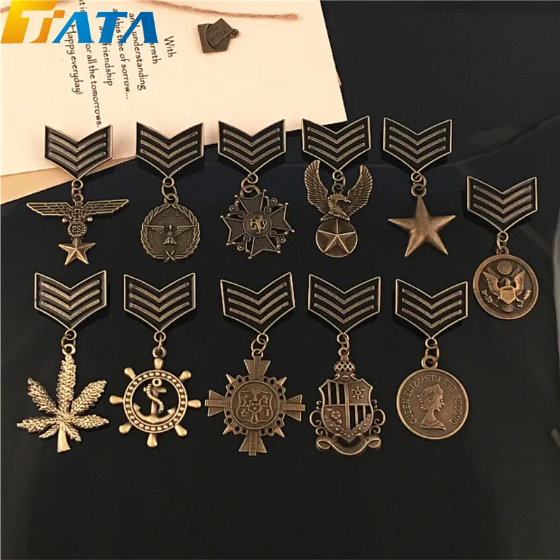 TARTADECO Free Shipping 10pcs/lot New Arrival Metal Plated Pin on