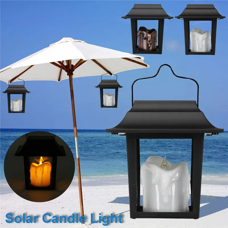 

Mising Outdoor Solar Power LED Candle Light Yard Garden Decoration Tree Palace Lantern Light Hang Hanging Wall Lamp