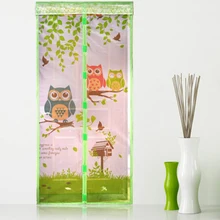 Durable Anti Mosquito Magnetic Tulle Door Curtain Animal Printed Curtain Summer Mosquito Mesh Net Magnet Curtains Door Screen