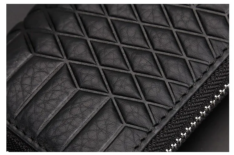 Высокая QualityMultifunctiona ключница автомобиля кожаные брелоки кошельки Держатель Для