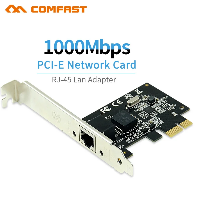 1000 Мбит/с Gigabit Ethernet PCI Express PCI-E сетевой карты 10/100/1000 м RJ-45 RJ45 LAN адаптер конвертер сетевой контроллер