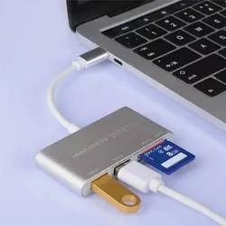 Type-C 5 в 1 концентратор и кардридер USB-C OTG COMBO