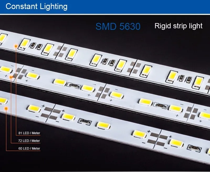 Fanlive 30 шт./партия 72led 5630 SMD 20 Вт/м Светодиодные Автомобильные трубы для потолка Бар свет 12В Dc24v твердая полоса подвешивания лампа натуральный белый