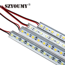 SZYOUMY 5050 SMD светодиодный бар света RGB/белый/теплый белый 36 светодиодный S 50 см шкафа светодиодный жесткой полосы DC12V витрина светодиодная твердая лента