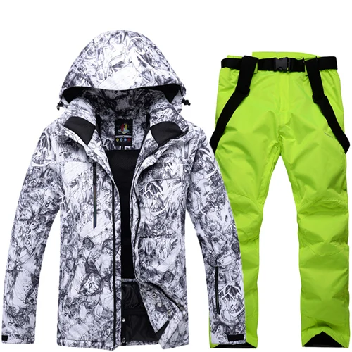 2018 NEW Snowboarding Sets Winter Men's ski suit Jacket and pant