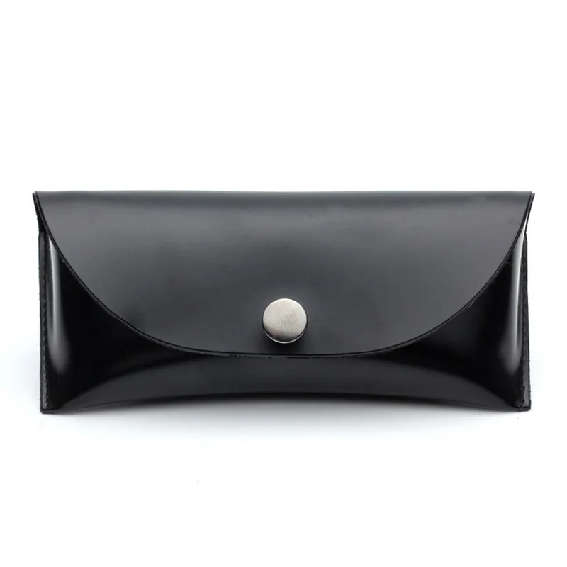 Fashion PU Leather Black Big Sunglasses Case Unisex Eyewear Box Glasses