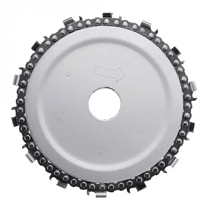 5 Inch Grinder Chain Disc Arbor 14 Teeth Wood Carving Disc for 125mm Angle Grinder QP2