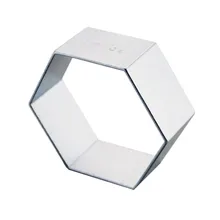Cozinha accessori hexagonal cortadores de biscoito ferramenta de cozinha fondant goma pasta molde bolo decoração argila resina açúcar doces bolo sculppey