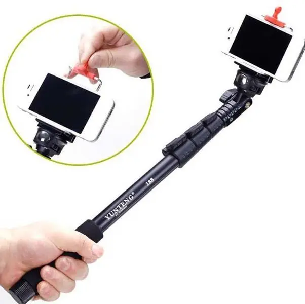 Yunteng 188 Extendable Handheld Telescopic Monopod for Cameras Smartphone Mobile